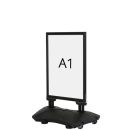 Vetrno stojalo s clip-clap okvirji A1 (59,5 x 84,1 cm) , črno / 1 kos