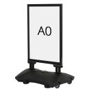 Vetrno stojalo s clip-clap okvirji A0 (84,1 x 118,9 cm), črno / 1 kos