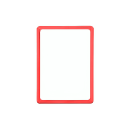 Okvir A4 (21 x 29,7 cm) PVC rdeč / 10 kos