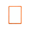 Okvir A4 (21 x 29,7 cm) PVC oranžen/10 kos