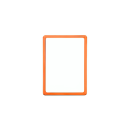 Okvir A5 (14,8 x 21 cm) PVC oranžen / 10 kos
