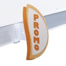 PVC pritrdilec za opozorilce 40 mm na polici / 100 kos